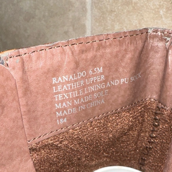 Steven by Steve Madden Ranaldo Riding Brown Boot gold metal accents brown 6.5M - Picture 8 of 9